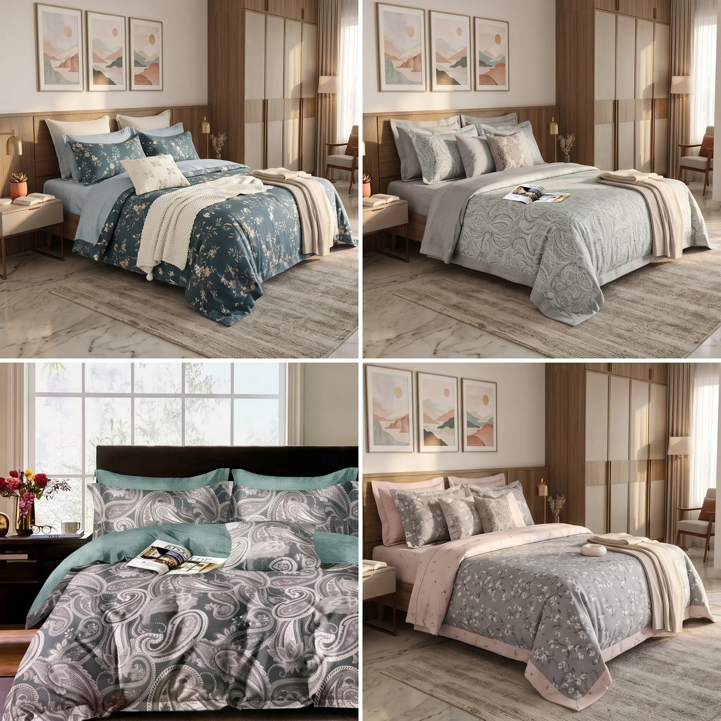 Floral Cotton Petal-Soft Bed Sheets