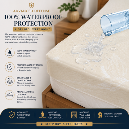 Waterproof Super Soft Mattress Protector (King)