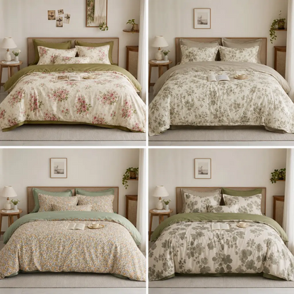 Floral Cotton Petal-Soft Bed Sheets