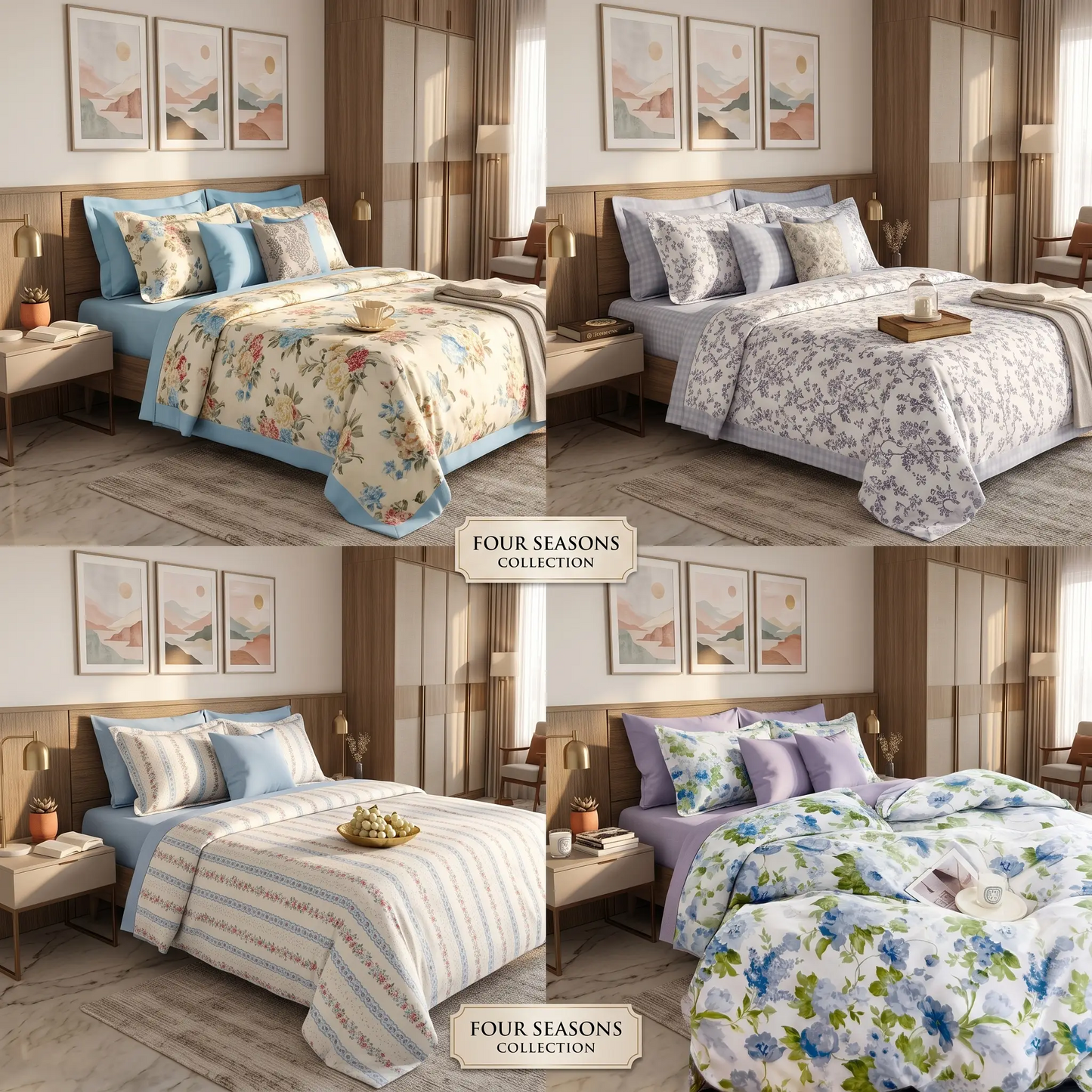 Floral Cotton Petal-Soft Bed Sheets